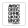 Press-On Vinyl Letters and Numbers, Self Adhesive, Black, 1.5″h, 37 Letters and Numbers - Image 2