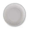 Clay Coated Paper Plates, 6″ Dia, White, 100/pack, 12 Packs/carton - Image 3