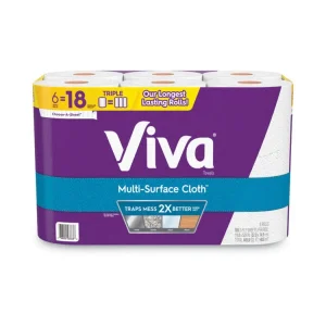 Multi-Surface Cloth Choose-A-Sheet Kitchen Roll Paper Towels, 2-Ply, 11 X 5.9, White, 165/roll, 6 Rolls/pack, 4 Packs/carton