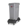 Slim Jim Resin Trainable Dolly, 120 lb Capacity, 23.86 x 14.71 x 8.36, Black - Image 3