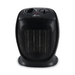 Ceramic Heater, 1,500 W, 7.12 x 5.87 x 8.75, Black