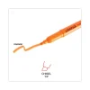 Pocket Highlighters, Fluorescent Orange Ink, Chisel Tip, Orange Barrel, Dozen - Image 2
