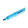 Pocket Highlighters, Fluorescent Blue Ink, Chisel Tip, Blue Barrel, Dozen - Image 2