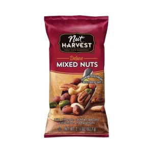 Deluxe Mixed Nuts, 2.25 oz Pouch, 8/Carton, Ships in 1-3 Business Days