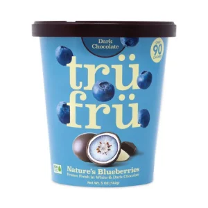 Nature’s Hyper-Chilled Blueberries In White And Dark Chocolate, 5 Oz Cup, 8/carton, Ships In 1-3 Business Days