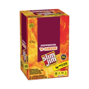 Pepperoni and Cheese Meat Sticks, 1.5 oz, 18/Carton, Ships in 1-3 Business Days