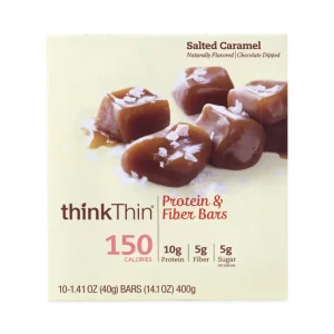 High Protein Bars, Salted Caramel, 1.41 oz Bar, 10 Bars/Carton, Ships in 1-3 Business Days