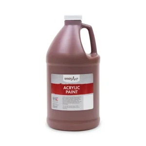 Acrylic Paint, Brown, 64 oz Bottle