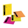 Self-Stick Message Pad, Note Ruled, 4″ x 5″, Energy Boost Collection Colors, 50 Sheets/Pad, 4 Pads/Pack