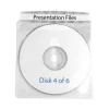 Deluxe Individual CD/DVD Holders, 2 Disc Capacity, Clear/White, 50/Box - Image 2