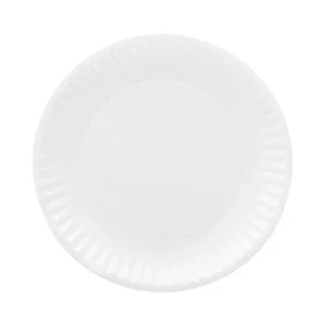 Coated Paper Plates, 6″ Dia, White, 100/pack, 12 Packs/carton