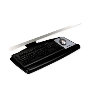 Easy Adjust Keyboard Tray, Standard Platform, 23″ Track, Black