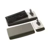 Antimicrobial Gel Keyboard Wrist Rest Platform, 19.6 x 10.6, Black/Gray/Silver - Image 3