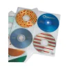 Two-Sided CD Storage Sleeves for Ring Binder, 8 Disc Capacity, Clear, 25 Sleeves - Image 2