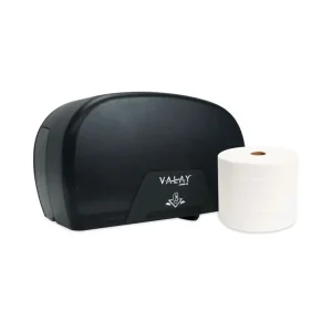 Morsoft Plastic Small Core Tissue Dispenser, 5.4 X 8.51 X 13.55, Black