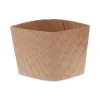 Hot Cup Sleeve, Fits 10 oz to 24 oz Cups, Brown, 1,000/Carton - Image 2