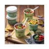 EarthChoice Compostable Soup Cup Lid, For 8-16 oz Soup Cups, 4″ Diameter, White, Sugarcane, 500/Carton - Image 3