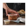 EarthChoice Compostable Soup Cup Lid, For 8-16 oz Soup Cups, 4″ Diameter, White, Sugarcane, 500/Carton - Image 2