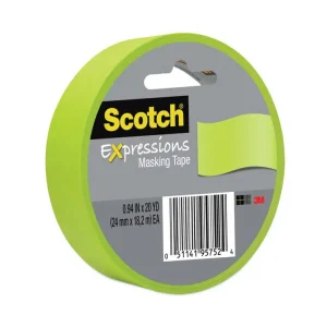 Expressions Masking Tape, 3″ Core, 0.94″ X 20 Yds, Lemon Lime