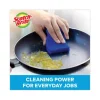 Non-Scratch Multi-Purpose Scrub Sponge, 4.4 X 2.6, 0.8" Thick, Blue, 9/pack - Image 3