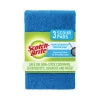 Non-Scratch Scour Pads, Size 3 X 6, Blue, 10/carton