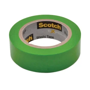 Expressions Washi Tape, 1.25″ Core, 0.59″ X 32.75 Ft, Green