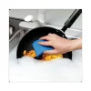 Non-Scratch Multi-Purpose Scrub Sponge, 4.4 X 2.6, 0.8" Thick, Blue, 3/pack - Image 3