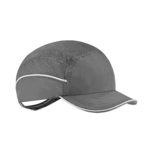 Skullerz 8955 Lightweight Bump Cap Hat, Short Brim, Black, Ships in 1-3 Business Days