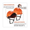 Skullerz 8975LED Class C Safety Helmet w/8981 Universal LED Headlamp, 6-Pt Ratchet Susp, Orange, Ships in 1-3 Business Days - Image 3