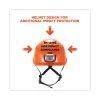 Skullerz 8975LED Class C Safety Helmet w/8981 Universal LED Headlamp, 6-Pt Ratchet Susp, Orange, Ships in 1-3 Business Days - Image 2