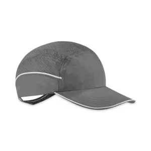 Skullerz 8955 Lightweight Bump Cap Hat, Long Brim, Black, Ships in 1-3 Business Days