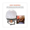 Skullerz 8974V Class E Safety Helmet w/8991 Visor Kit, Smoke Lens, 6-Pt Ratchet Suspension, White, Ships in 1-3 Business Days - Image 3