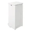 Defenders Heavy-Duty Steel Step Can, 13 gal, Steel, White - Image 2