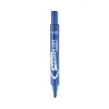 Marks A Lot Large Desk-Style Permanent Marker, Broad Chisel Tip, Blue, Dozen (8886) - Image 2