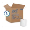 Hard Roll Paper Towels with Premium Absorbency Pockets, 1-Ply, 8″ x 600 ft, 1.5″ Core, White, 6 Rolls/Carton - Image 2
