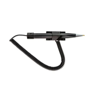 Wedgy Secure Antimicrobial Ballpoint Counter Pen, Fine 0.5 mm, Black Ink, Black