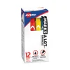 Marks A Lot Large Desk-Style Permanent Marker, Broad Chisel Tip, Red, Dozen (8887)