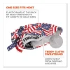 Chill-Its 6615 High-Perform Bandana Doo Rag w/Terry Cloth Sweatband, One Size, Stars and Stripes, Ships in 1-3 Business Days - Image 2