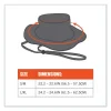 Chill-Its 8935MF Hi-Vis Microfiber Ranger Sun Hat, Large/X-Large, Lime, Ships in 1-3 Business Days - Image 2