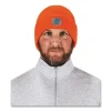 N-Ferno 6806 Cuffed Rib Knit Winter Hat, One Size Fits Most, Orange, Ships in 1-3 Business Days - Image 2