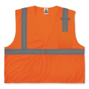 GloWear 8210Z Class 2 Economy Mesh Vest, Polyester, Orange, 2X-Large/3X-Large, Ships in 1-3 Business Days