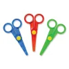 Safety Scissors, Rounded Tip, Straight Handle, Assorted Handle Colors, 3/Pack - Image 2