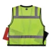 GloWear 8253HDZ Class 2 Heavy-Duty Mesh Surveyors Vest, Polyester, 4X-Large/5X-Large, Lime, Ships in 1-3 Business Days - Image 2