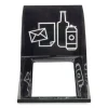 Mixx Recycling Center Lid, Topper Style, 9.87w x 19.87d x 0.62h, Black, Ships in 1-3 Business Days - Image 3