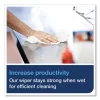 Heavy-Duty Paper Wiper 1/4 Fold, 1-Ply, 12.5 x 13, White, 56/Pack, 16 Packs/Carton - Image 3