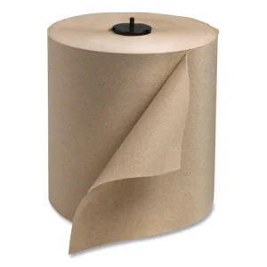 Matic Hardwound Roll Towel, 1-Ply, 7.7″ x 700 ft, Natural, 857/Roll, 6 Rolls/Carton