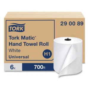 Advanced Matic Hand Towel Roll, 1-Ply, 7.7″ x 900 ft, White, 6 Rolls/Carton