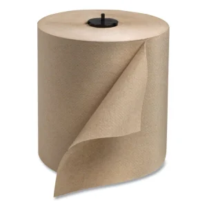 Basic Paper Wiper Roll Towel, 1-Ply, 7.68″ x 1,150 ft, Natural, 4 Rolls/Carton