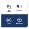 Industrial Paper Wiper, 4-Ply, 11 x 15.75, Unscented, Blue, 375 Wipes/Roll, 2 Rolls/Carton - Image 3