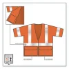 GloWear 8310HL Type R Class 3 Economy Mesh Vest, Large to X-Large, Orange, Ships in 1-3 Business Days - Image 2
